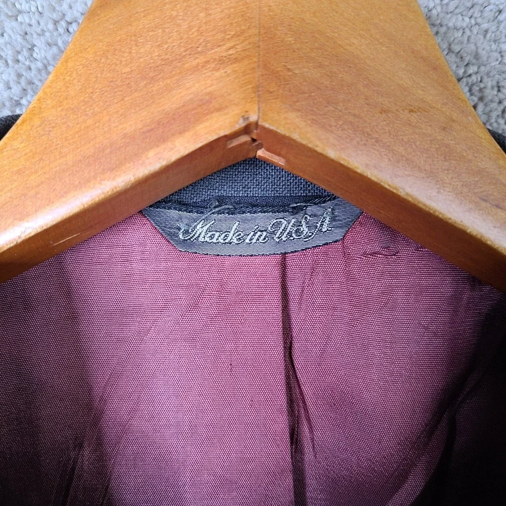 Vintage Levi Strauss Jacket Mens 42L‎ Gray Business Class Blazer Sport Coat USA